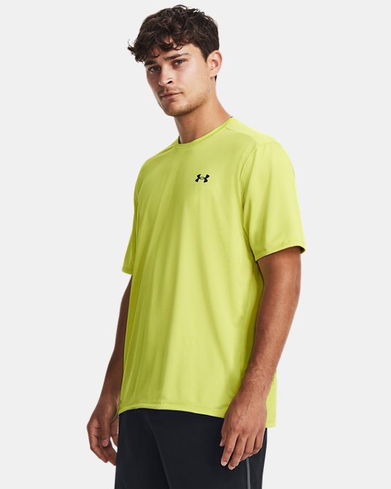 Men's UA Tech™ Vent Short Sleeve in Yellow image number 0